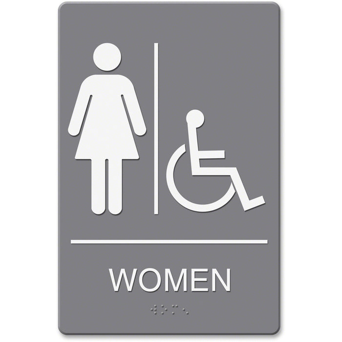 HeadLine Women/Wheelchair Image Indoor Sign