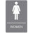 HeadLine ADA Women Restroom Sign with Symbol