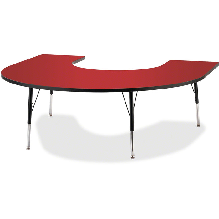 Berries Adult Black Edge Horseshoe Table