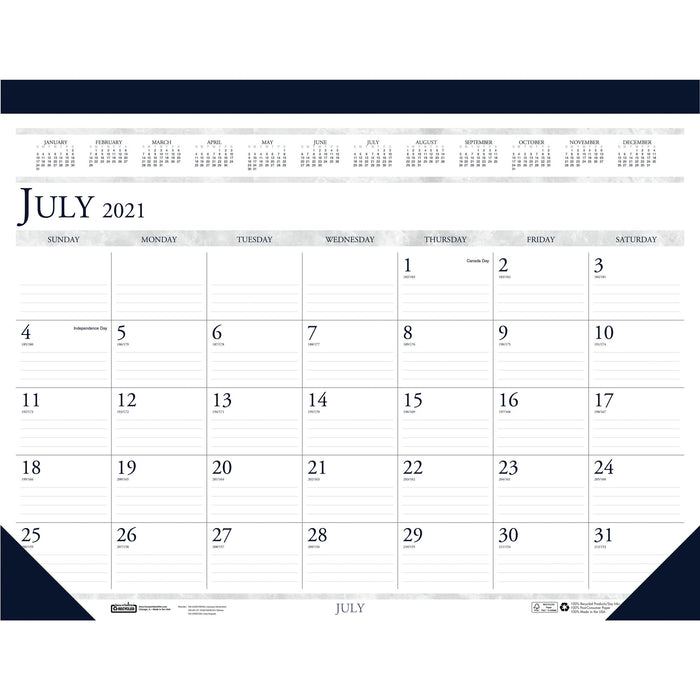 House of Doolittle Academic Desk Pad Calendar