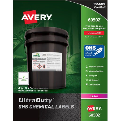 Avery® UltraDuty Warning Label