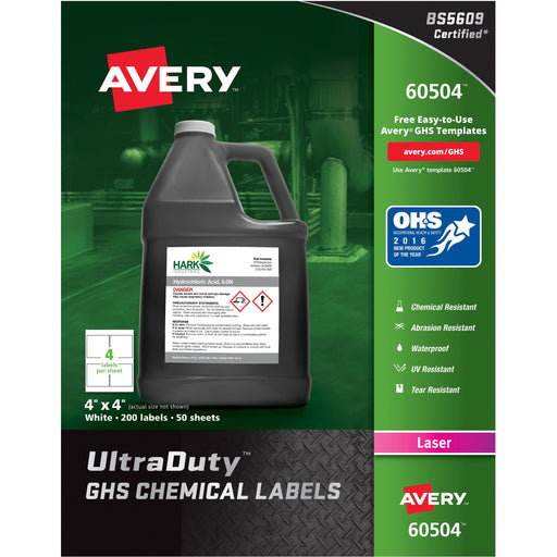 Avery® UltraDuty Warning Label