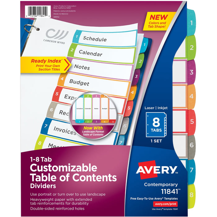 Avery® Ready Index Custom TOC Binder Dividers