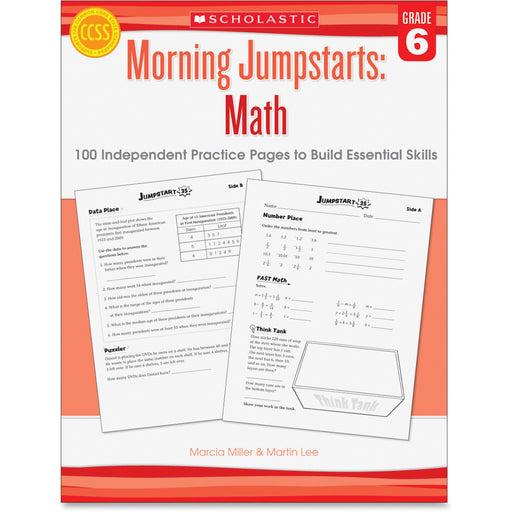 Scholastic Res. Grade 6 Morning Jumpstart Math Workbook Printed Book