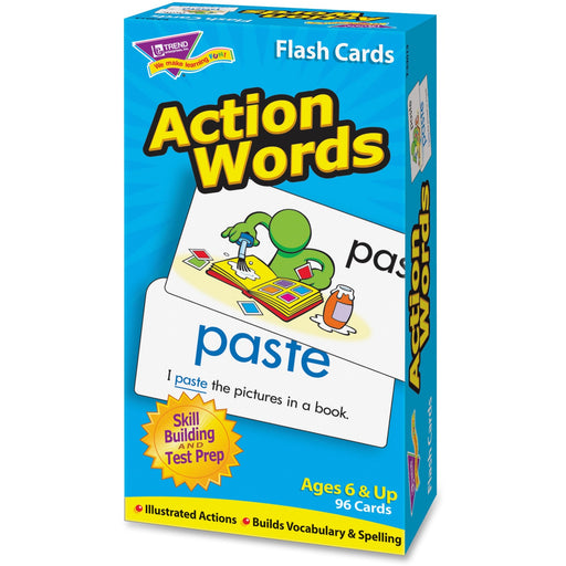 Trend Action Words Skill Drill Flash Cards