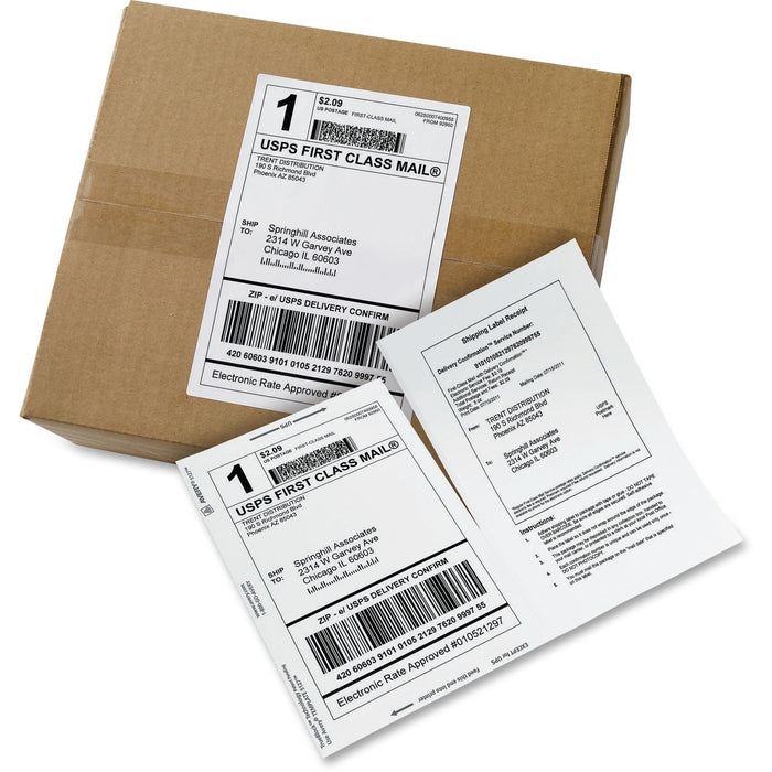 Avery® Shipping Labels Paper Receipts, Permanent Adhesive, 5-1/16" x 7-5/8", 500 Labels (27902)