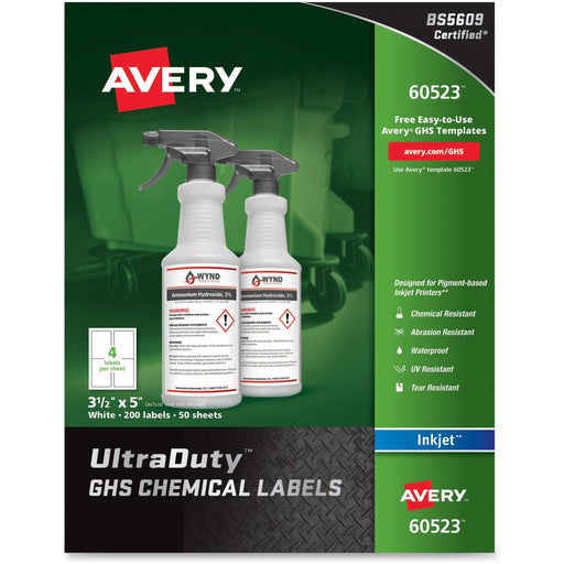 Avery® UltraDuty GHS Chemical Labels