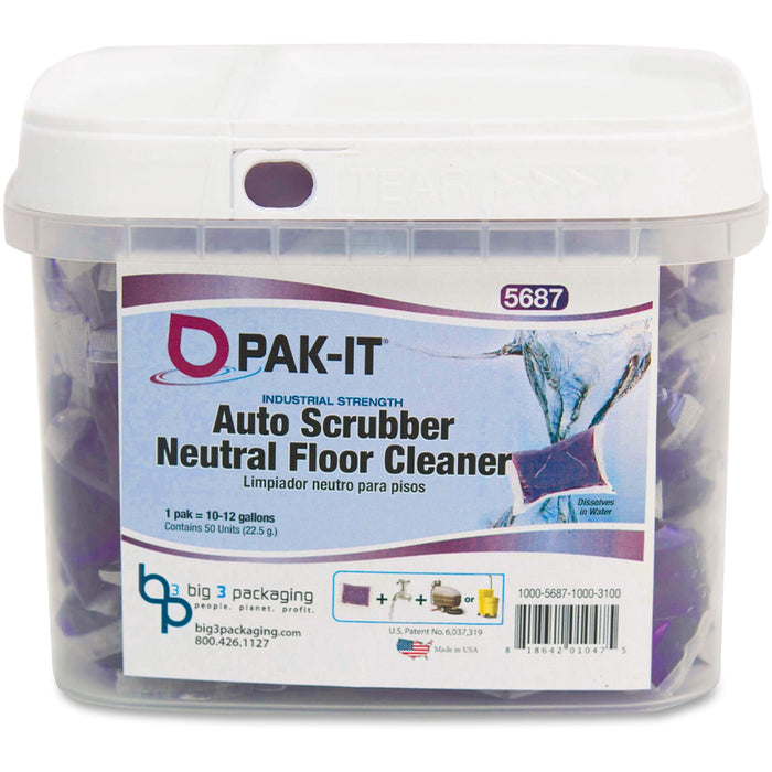 Big 3 Packaging Pak-It Auto Scrub Neutral Floor Cleaner