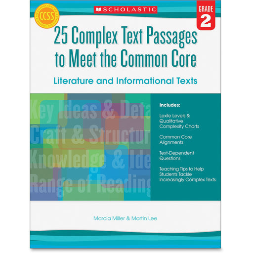Scholastic Res. Grade 2 Complex Texts CC Workbook Printed Book by Martin Lee, Marcia Miller