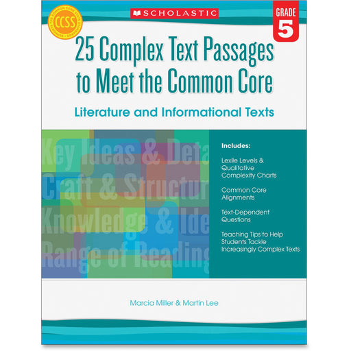 Scholastic Res. Grade 5 Complex Texts CC Workbook Printed Book by Martin Lee, Marcia Miller
