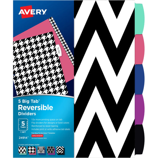 Avery® Big Tab Reversible Fashion Dividers