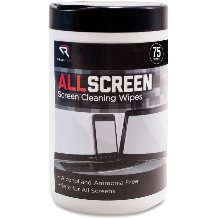Advantus Read/Right AllScreen Screen Cleaning Wipes