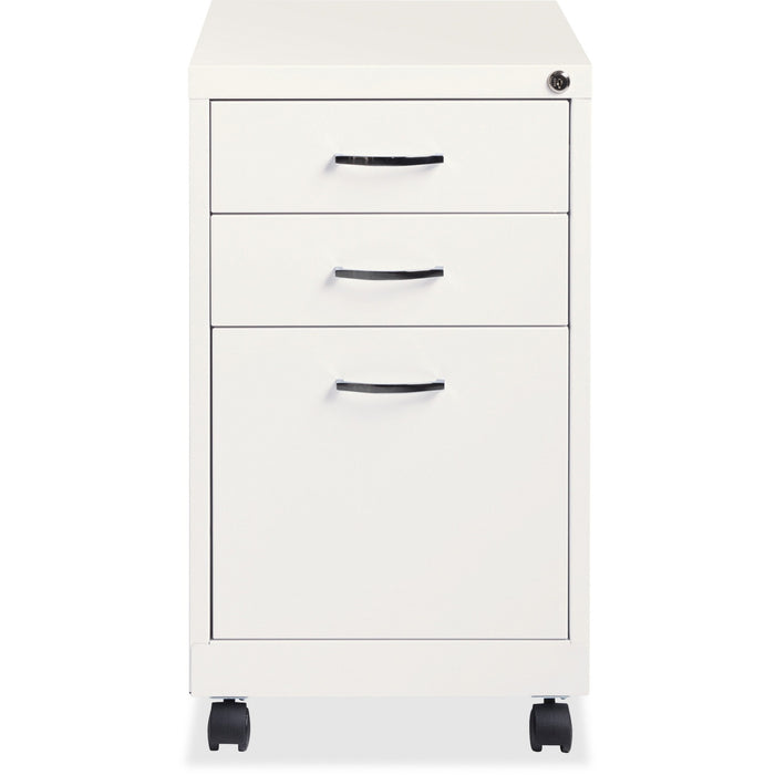 Lorell White 3-drawer Mobile Pedestal File