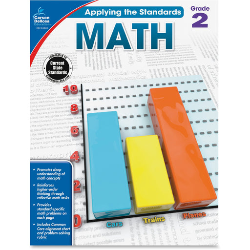 Carson-Dellosa Grade 2 Applying the Standards Math Workbook Printed Book