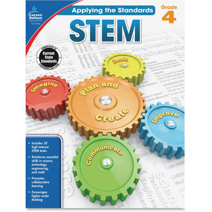 Carson Dellosa Education Grade 4 Applying the Standards STEM Workbook Printed Book
