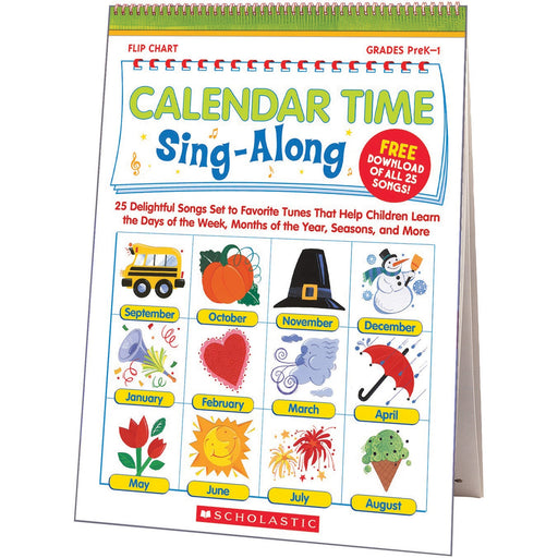 Scholastic Res. Pre K-1 Calendar Sing-A-Long Set
