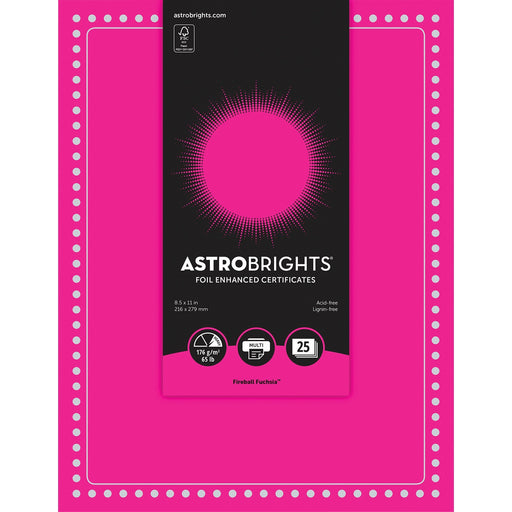Astrobrights Foil Enhanced Certificates - Dots Design