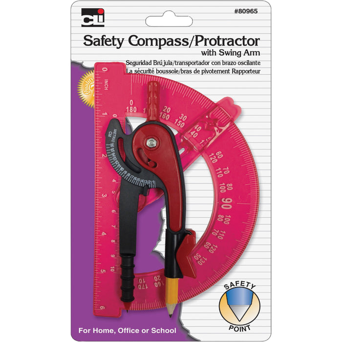 CLI Swing Arm Safety Compass/Protractor