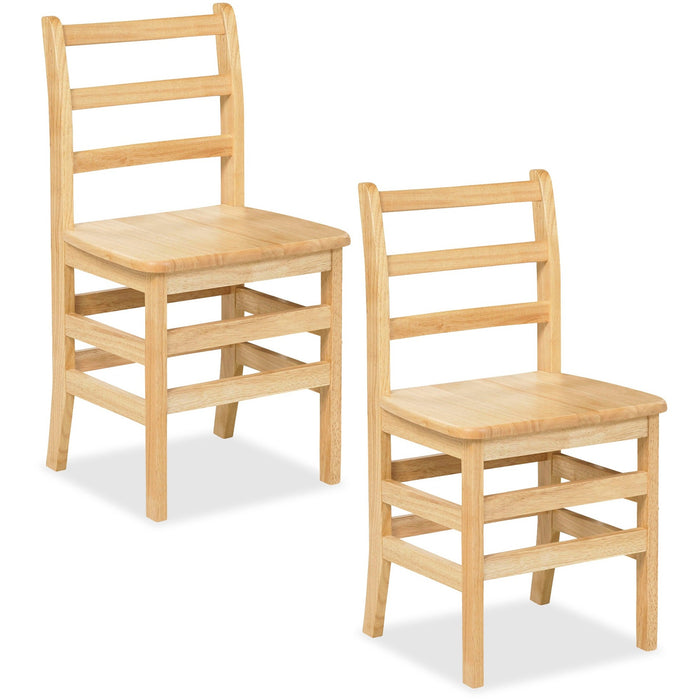 ECR4KIDS 16" 3 Rung Ladderback Chair - Assembled