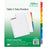 Avery® Office Essentials® Table 'n Tabs(R) Dividers, 1-8 Multicolor Tabs, 6 Sets (24839)