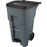 Rubbermaid Commercial 1971968 65 Gallon BRUTE Step-On Rollout Container - Gray