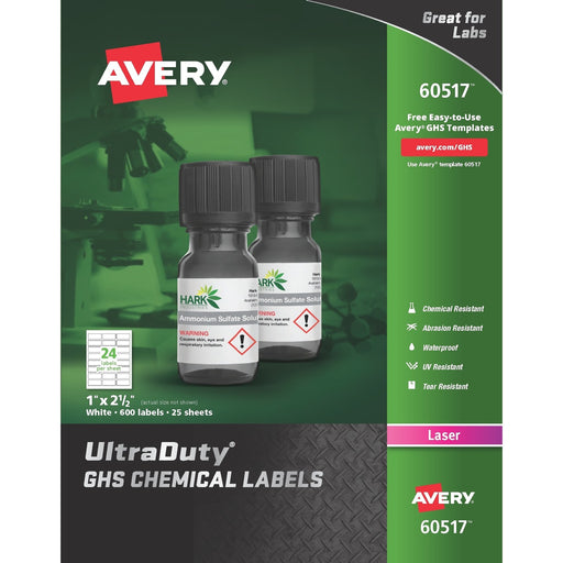 Avery® UltraDuty Chemical Label