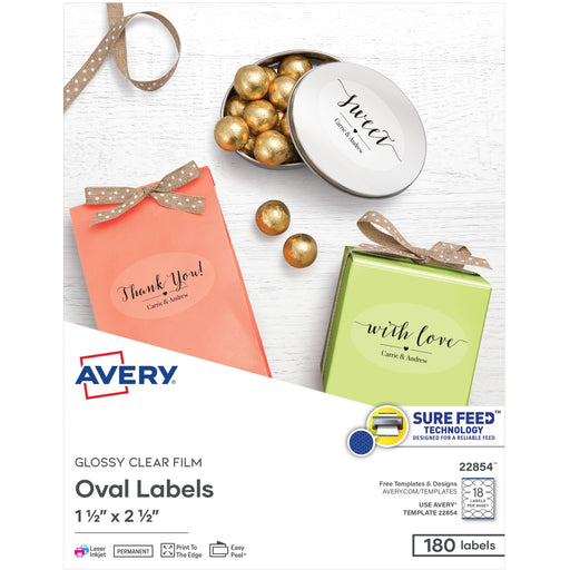 Avery® Sure Feed Glossy Labels