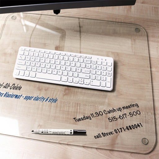 Desktex Glaciermat Glass Desk Pad