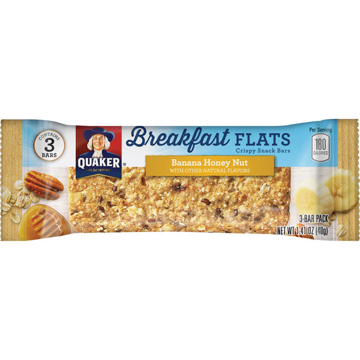 Quaker Oats Foods Breakfast Flats Crispy Snack Bars
