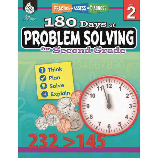Shell Education 180 Days of Problem Solving for Second Grade Printed Book