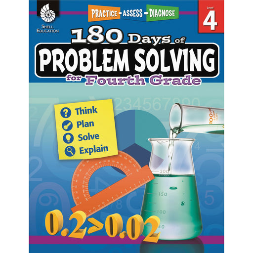 Shell Education 180 Days of Problem Solving for Fourth Grade Printed Book