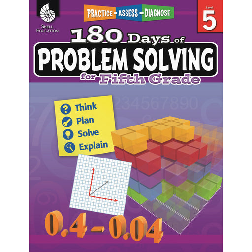Shell Education 180 Days of Problem Solving for Fifth Grade Printed Book