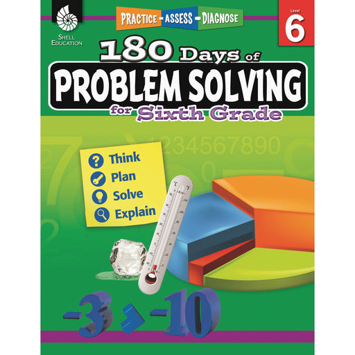 Shell Education 180 Days of Problem Solving for Sixth Grade Printed Book
