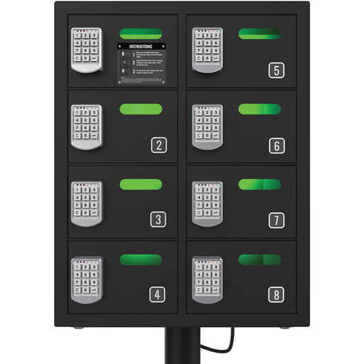 ChargeTech 8-bay Cell Phone Charging Locker