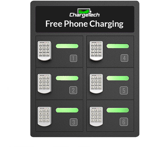 ChargeTech 6-Bay Cell Phone Charging Locker