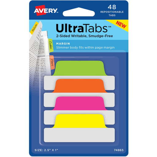 Avery® UltraTabs Repositionable Margin Tabs