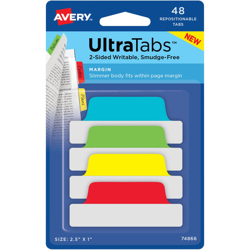 Avery® UltraTabs Repositionable Margin Tabs