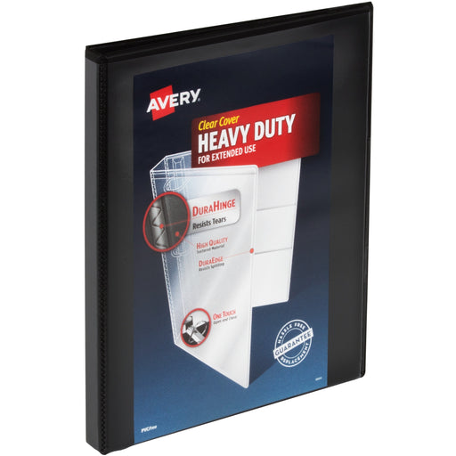 Avery® Heavy-Duty View Binders, 0.5" Slant Rings, 12 Black Binders