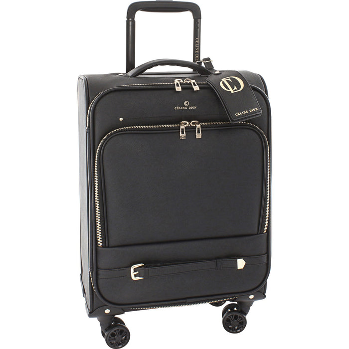 Celine Dion Travel/Luggage Case (Carry On) Travel Essential - Gold, Black