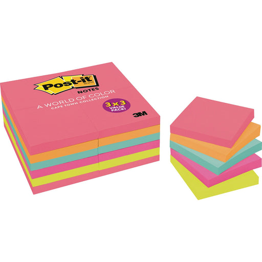 Post-it® Notes Value Pack - Cape Town Color Collection