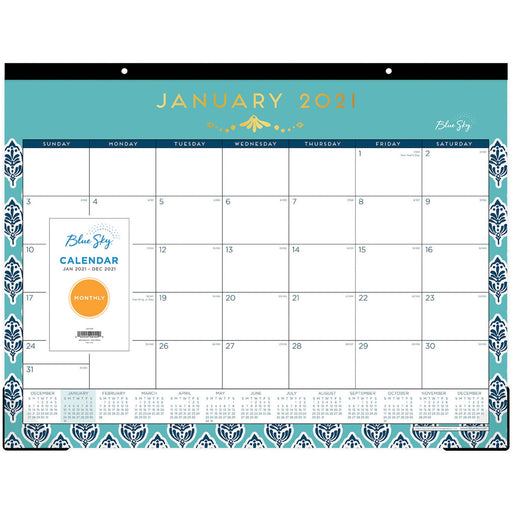 Blue Sky Sullana Design Calendar Desk Pad