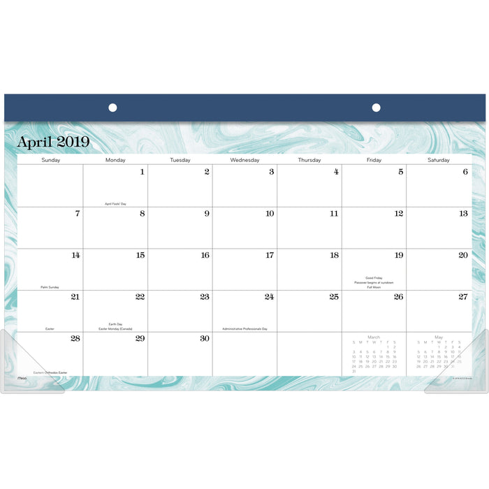 Mead Artisan Academic Monthly Compact Desk Pad