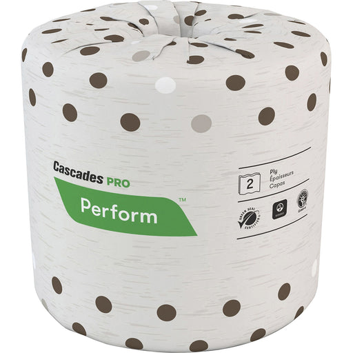 Cascades PRO Perform Standard Toilet Paper, Latte, 2 Ply, 400 Sheets (B400)