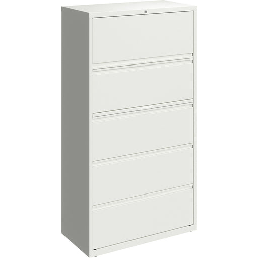 Lorell 36" White Lateral File - 5-Drawer