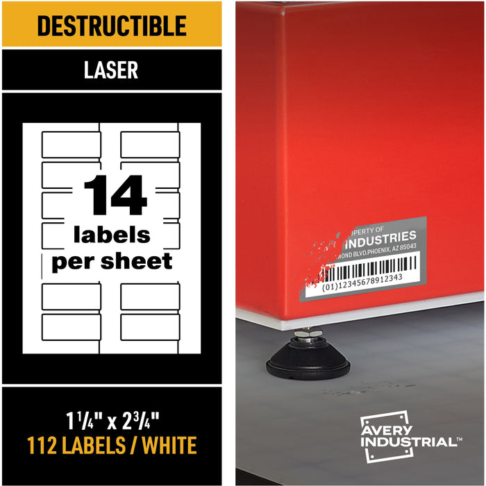 Avery® PermaTrack Destructible Asset Tag Labels