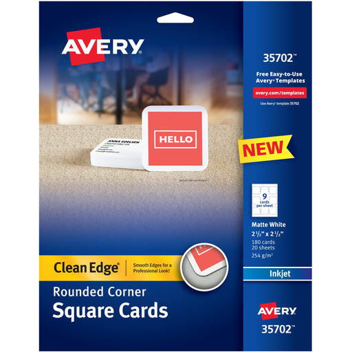 Avery® Clean Edge Inkjet Printable Multipurpose Card