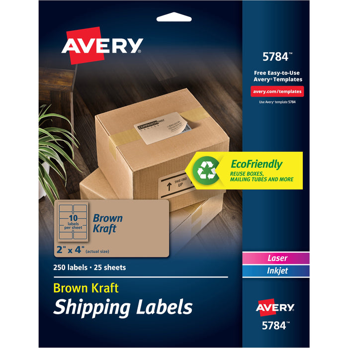 Avery® Kraft Brown Shipping Labels