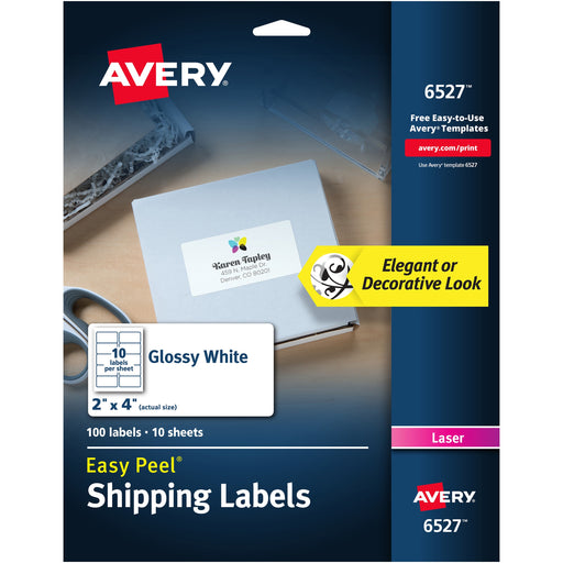 Avery® Easy Peel Glossy Shipping Labels