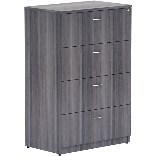 Lorell Weathered Charcoal 4-drawer Lateral File