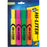 Avery® Hi-Liter(R) Desk-Style Highlighters, SmearSafe(R), Chisel Tip, 4 Assorted Color Highlighters (24063)